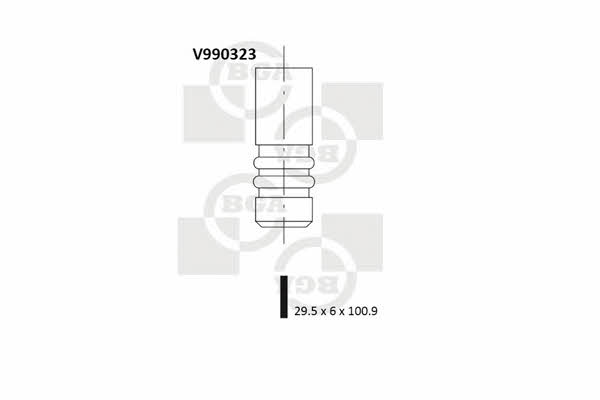 BGA V990323 Клапан впускний V990323: Купити в Україні - Добра ціна на EXIST.UA!