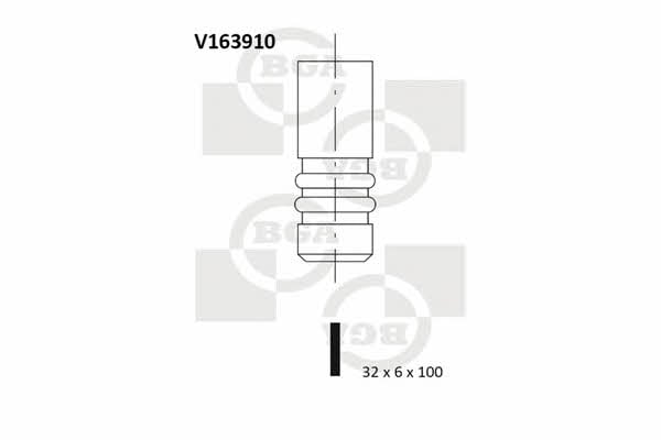 BGA V163910 Клапан впускний V163910: Купити в Україні - Добра ціна на EXIST.UA!