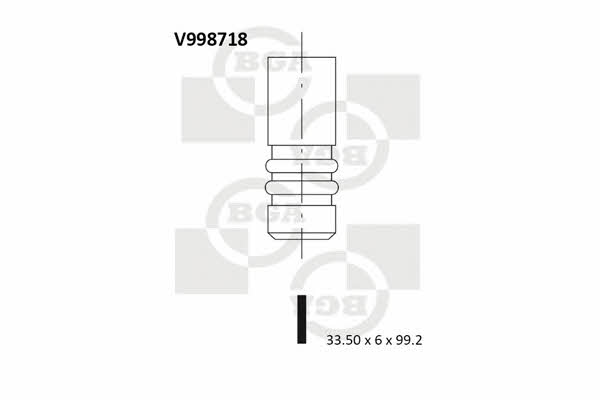 V998718 BGA Клапан впускной