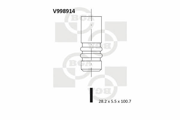 BGA V998914 Клапан впускний V998914: Купити в Україні - Добра ціна на EXIST.UA!