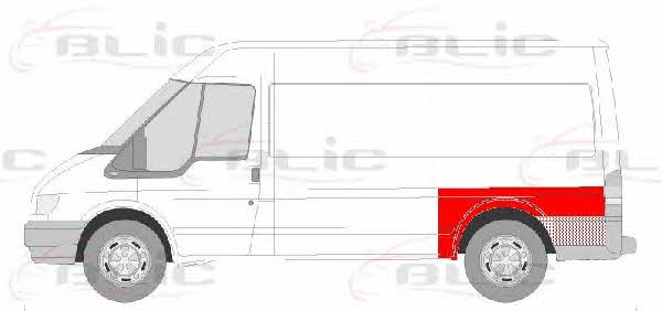 Крыло переднее Ford Transit (Форд Транзит): 6504032509533P Blic Крыло переднее левое