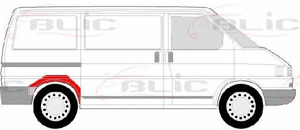 6504039558592P Blic Часть ремонтная крыла заднего