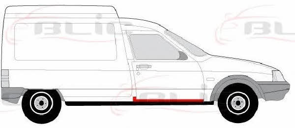 Накладка порогу Blic 6015-00-0516018P