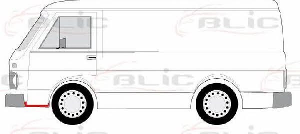 Накладка порога Blic 6508-05-9560241P