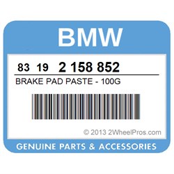 BMW 83 19 2 158 852 Паста для гальмівних колодок, 100 г 83192158852: Купити в Україні - Добра ціна на EXIST.UA!