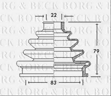 Borg & beck BCB2301 Пильник привідного валу BCB2301: Купити в Україні - Добра ціна на EXIST.UA!