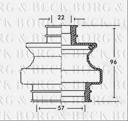 Borg & beck BCB2305 Пильник привідного валу BCB2305: Купити в Україні - Добра ціна на EXIST.UA!