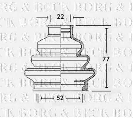 Borg & beck BCB2310 Пильник привідного валу BCB2310: Приваблива ціна - Купити в Україні на EXIST.UA!