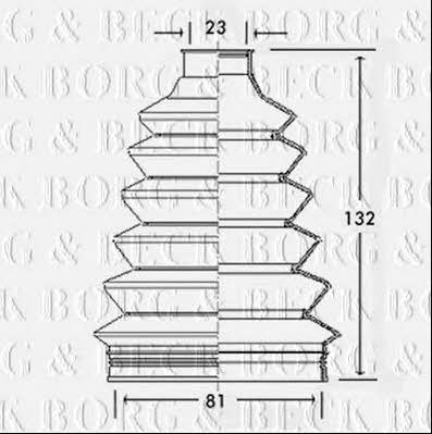 Borg & beck BCB2322 Пильник привідного валу BCB2322: Приваблива ціна - Купити в Україні на EXIST.UA!