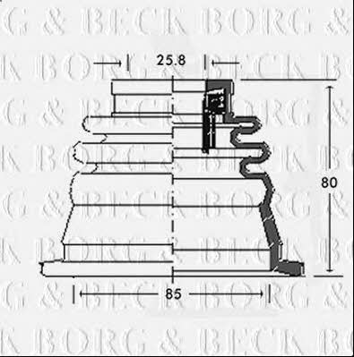 Borg & beck BCB2541 Пильник привідного валу BCB2541: Купити в Україні - Добра ціна на EXIST.UA!