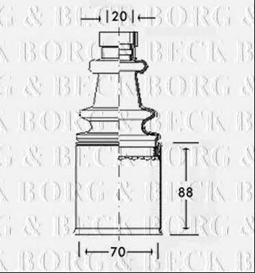 Borg & beck BCB2547 Пильник привідного валу BCB2547: Купити в Україні - Добра ціна на EXIST.UA!