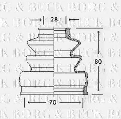 Borg & beck BCB2568 Пильник привідного валу BCB2568: Купити в Україні - Добра ціна на EXIST.UA!