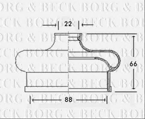 Borg & beck BCB2595 Пильник привідного валу BCB2595: Купити в Україні - Добра ціна на EXIST.UA!