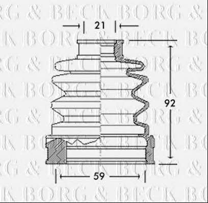 Borg & beck BCB2656 Пильник привідного валу BCB2656: Купити в Україні - Добра ціна на EXIST.UA!