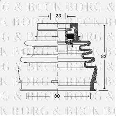 Borg & beck BCB2689 Пильник привідного валу BCB2689: Купити в Україні - Добра ціна на EXIST.UA!