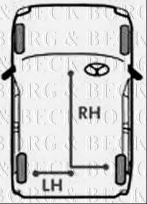 Borg & beck BKB1889 Трос гальма стоянки, правий BKB1889: Купити в Україні - Добра ціна на EXIST.UA!