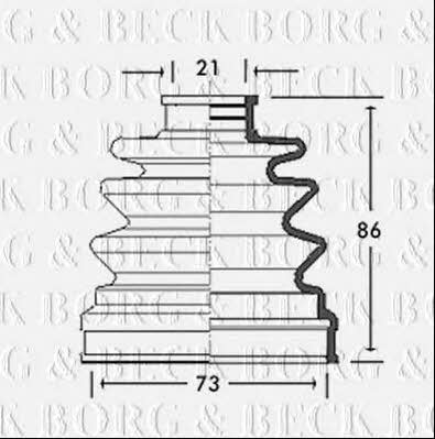 Borg & beck BCB2760 Пильник привідного валу BCB2760: Купити в Україні - Добра ціна на EXIST.UA!
