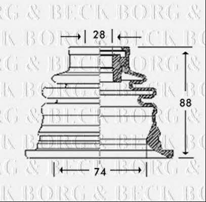 Borg & beck BCB2780 Пильник привідного валу BCB2780: Купити в Україні - Добра ціна на EXIST.UA!
