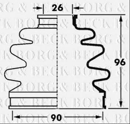 Borg & beck BCB2398 Пильник привідного валу BCB2398: Приваблива ціна - Купити в Україні на EXIST.UA!