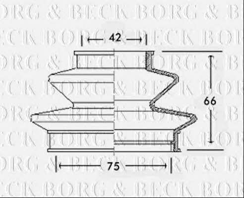 Borg & beck BCB2425 Пильник привідного валу BCB2425: Купити в Україні - Добра ціна на EXIST.UA!