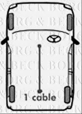 Borg & beck BKB2152 Трос стоянкового гальма, комплект BKB2152: Купити в Україні - Добра ціна на EXIST.UA!