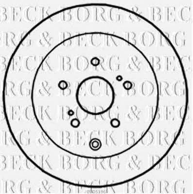 Borg & beck BBD5196 Диск гальмівний задній вентильований BBD5196: Купити в Україні - Добра ціна на EXIST.UA!