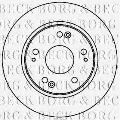 Borg & beck BBD5202 Диск гальмівний задній невентильований BBD5202: Купити в Україні - Добра ціна на EXIST.UA!