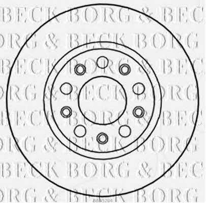 Borg & beck BBD5204 Диск гальмівний задній невентильований BBD5204: Приваблива ціна - Купити в Україні на EXIST.UA!