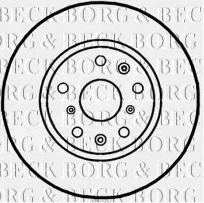 Borg & beck BBD5207 Диск гальмівний передній вентильований BBD5207: Купити в Україні - Добра ціна на EXIST.UA!
