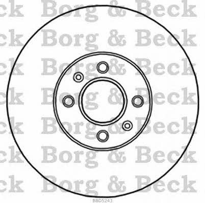 Borg & beck BBD5243 Диск гальмівний передній вентильований BBD5243: Купити в Україні - Добра ціна на EXIST.UA!