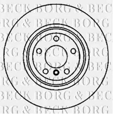 Borg & beck BBD5825S Диск гальмівний задній вентильований BBD5825S: Купити в Україні - Добра ціна на EXIST.UA!