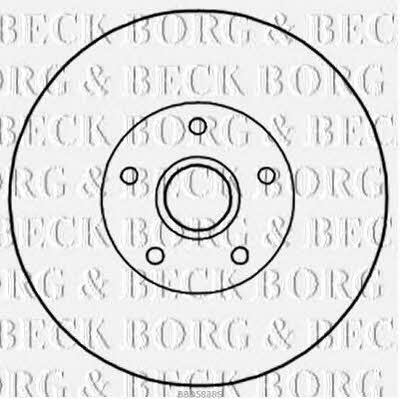 Borg & beck BBD5838S Диск гальмівний задній невентильований BBD5838S: Купити в Україні - Добра ціна на EXIST.UA!