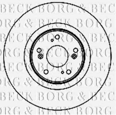 Borg & beck BBD5892S Диск гальмівний передній вентильований BBD5892S: Приваблива ціна - Купити в Україні на EXIST.UA!