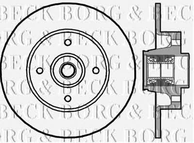 Borg & beck BBD5896S Диск гальмівний задній невентильований BBD5896S: Купити в Україні - Добра ціна на EXIST.UA!