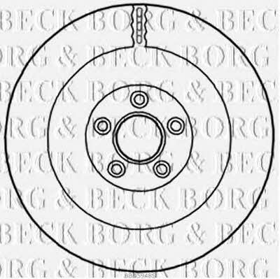 Borg & beck BBD5948S Диск гальмівний задній вентильований BBD5948S: Купити в Україні - Добра ціна на EXIST.UA!
