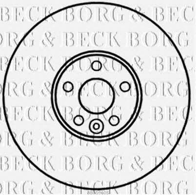 Borg & beck BBD5960S Диск гальмівний передній вентильований BBD5960S: Купити в Україні - Добра ціна на EXIST.UA!