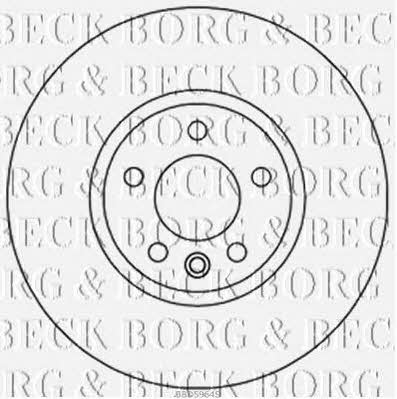 Borg & beck BBD5964S Диск гальмівний передній вентильований BBD5964S: Купити в Україні - Добра ціна на EXIST.UA!