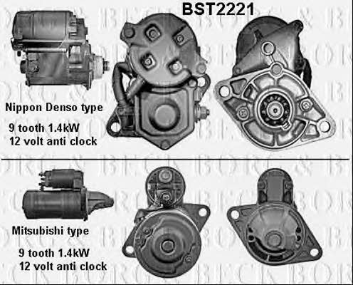 Borg & beck BST2221 Стартер BST2221: Купити в Україні - Добра ціна на EXIST.UA!