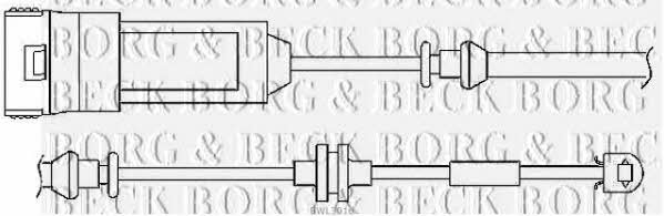 Borg & beck BWL3016 Датчик зносу гальмівних колодок BWL3016: Купити в Україні - Добра ціна на EXIST.UA!