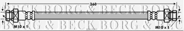 BBH7647 Borg & beck Тормозной шланг