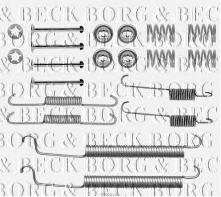 Borg & beck BBK6144 Комплект монтажний гальмівних колодок BBK6144: Купити в Україні - Добра ціна на EXIST.UA!