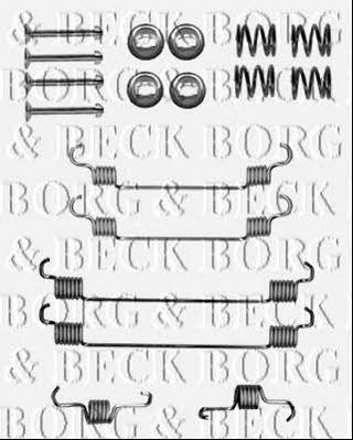 BBK6149 Borg & beck Комплект монтажний гальмівних колодок