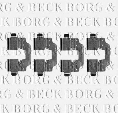 Borg & beck BBK1258 Комплект монтажний гальмівних колодок BBK1258: Купити в Україні - Добра ціна на EXIST.UA!
