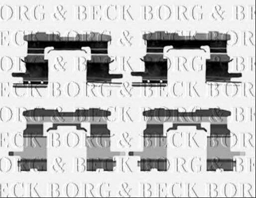 BBK1216 Borg & beck Комплект монтажный тормозных колодок