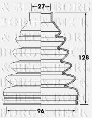 Borg & beck BCB6255 Пильник привідного валу BCB6255: Купити в Україні - Добра ціна на EXIST.UA!