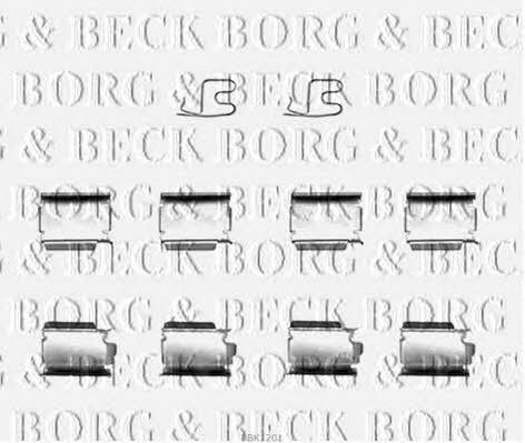 Borg & beck BBK1201 Комплект монтажний гальмівних колодок BBK1201: Купити в Україні - Добра ціна на EXIST.UA!