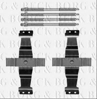 Borg & beck BBK1589 Комплект монтажний гальмівних колодок BBK1589: Купити в Україні - Добра ціна на EXIST.UA!