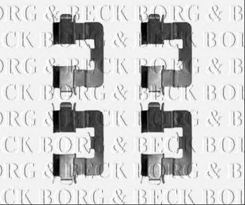 BBK1294 Borg & beck Комплект монтажный тормозных колодок