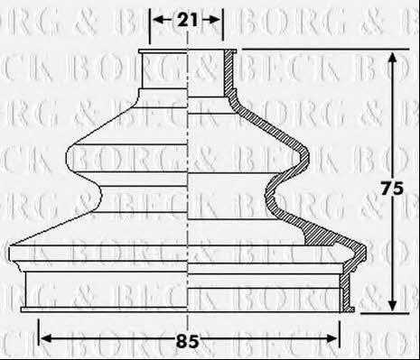 Borg & beck BCB6176 Пильник привідного валу BCB6176: Купити в Україні - Добра ціна на EXIST.UA!