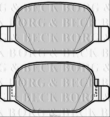 Borg & beck BBP2412 Гальмівні колодки, комплект BBP2412: Приваблива ціна - Купити в Україні на EXIST.UA!